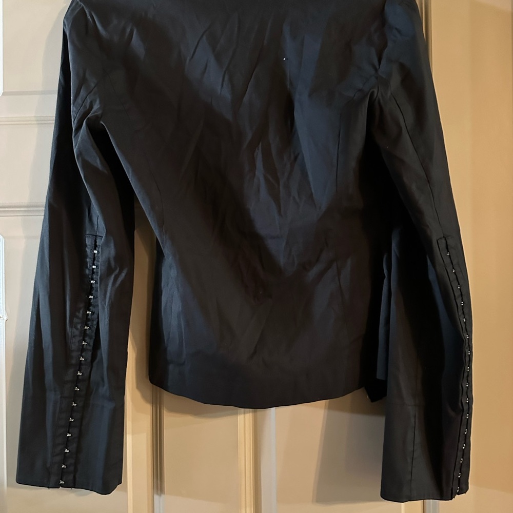 Stylish Black Asymmetrical Jacket - image 2